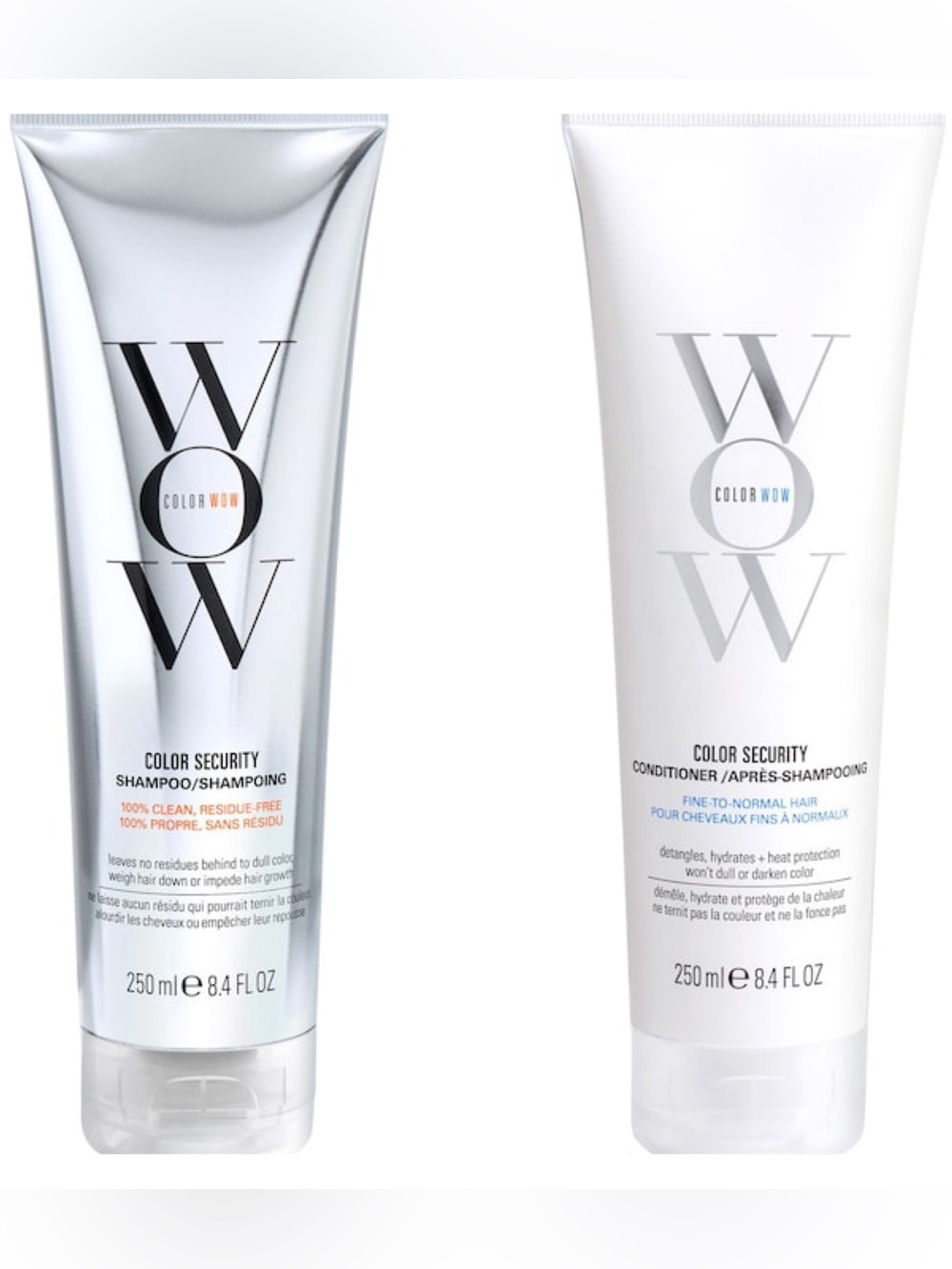 Color Wow Color Security Conditioner for Fine Hair & Color Security Shampoo